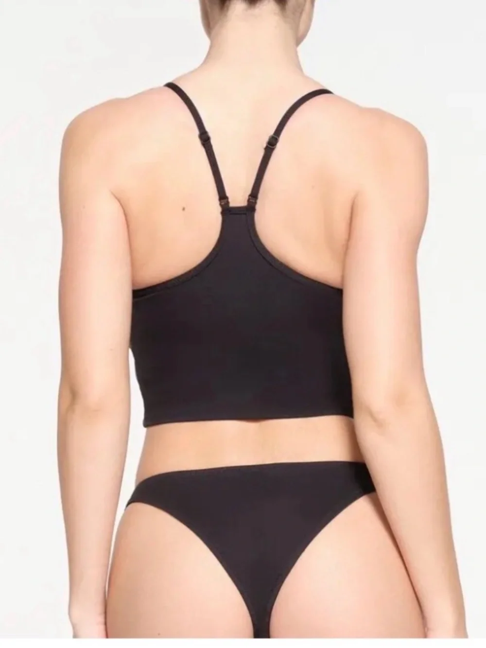 SKIMS SWIM CAMI TANK BIKINI TOP ONYX small